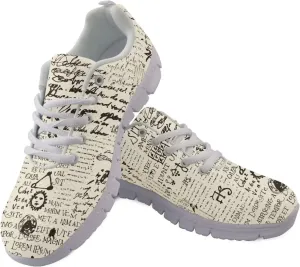 AmzPrint Women Men Shoes for Bike Work Nursing Restaurants Walking Sneakers White Sole Running Shoes for Women Men Sneakers