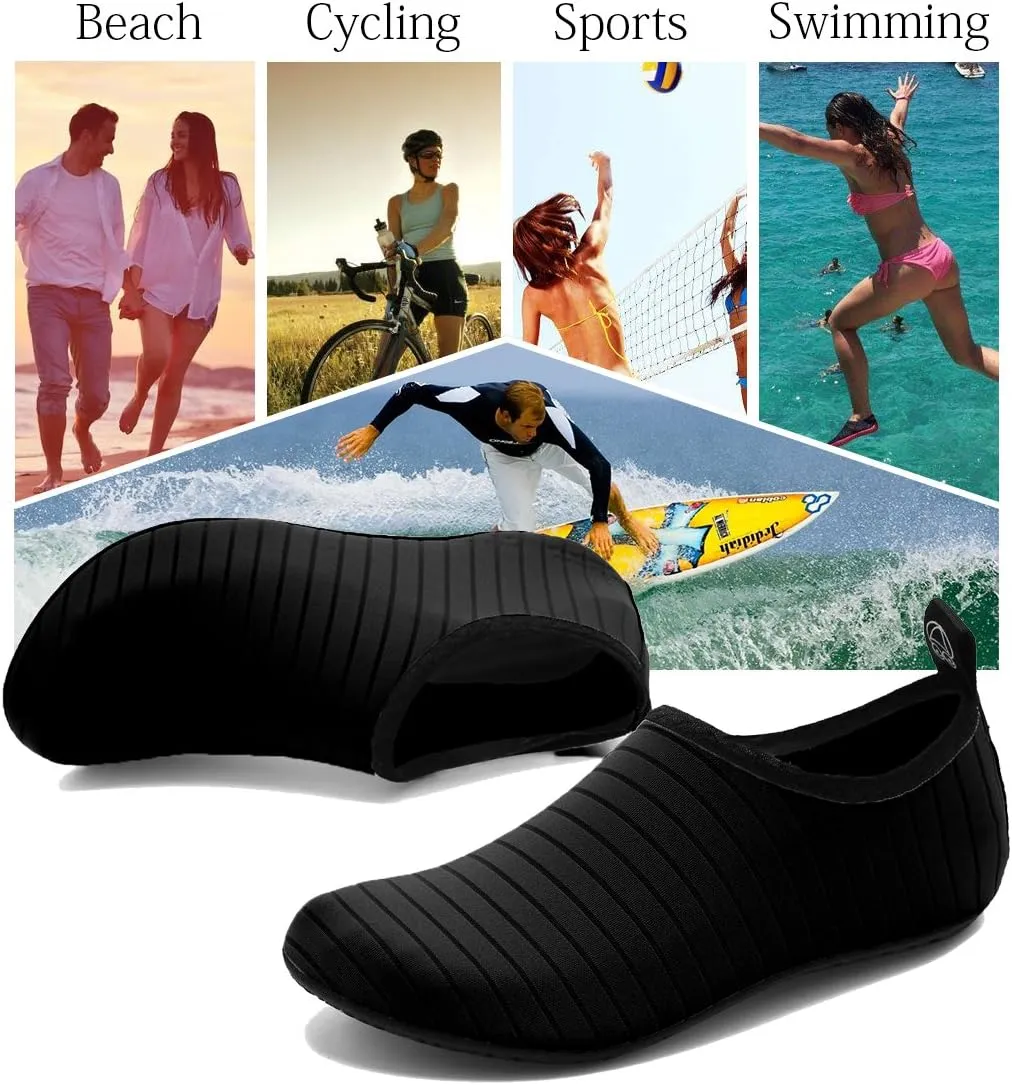 ANLUKE Water Shoes Barefoot Aqua Yoga Socks Quick-Dry Beach Swim Surf Shoes for Women Men