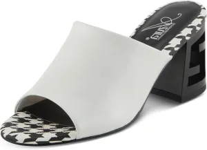 Azura Sculptor Slide Sandals for Women | High Heels with Leather Heel Design