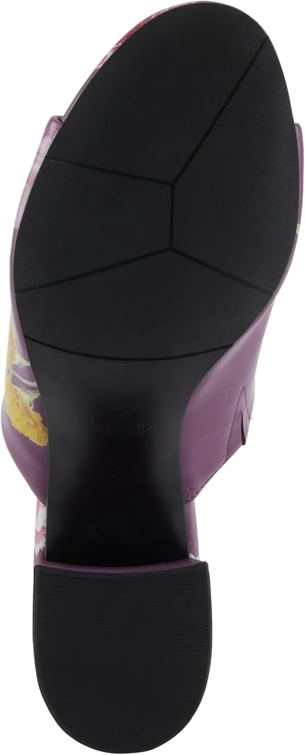 Azura Sculptor Slide Sandals for Women | High Heels with Leather Heel Design