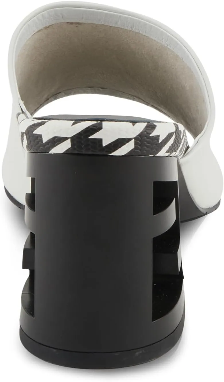 Azura Sculptor Slide Sandals for Women | High Heels with Leather Heel Design