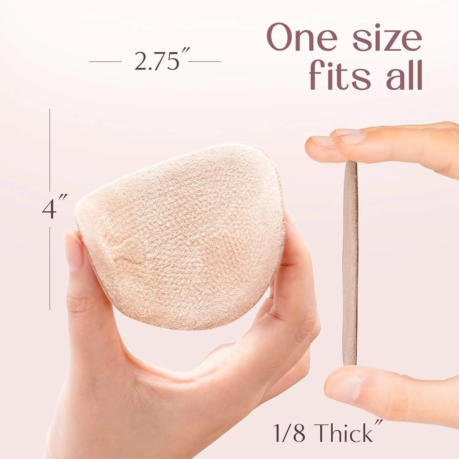 Ball of Foot Cushions for Women, High Heel Metatarsal Pads Women, All Day Comfort Heel Inserts, Foot Pads for Balls of Feet, One Size Fits All (Beige, 4)