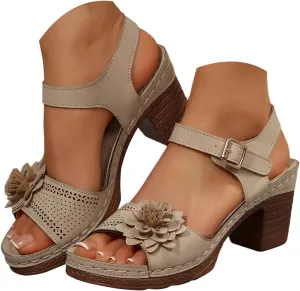 Block Heel Sandals For Women Platform Shoes Square Open Toe Ankle Strap High Heeled Sandals Y2K Shoes For Party