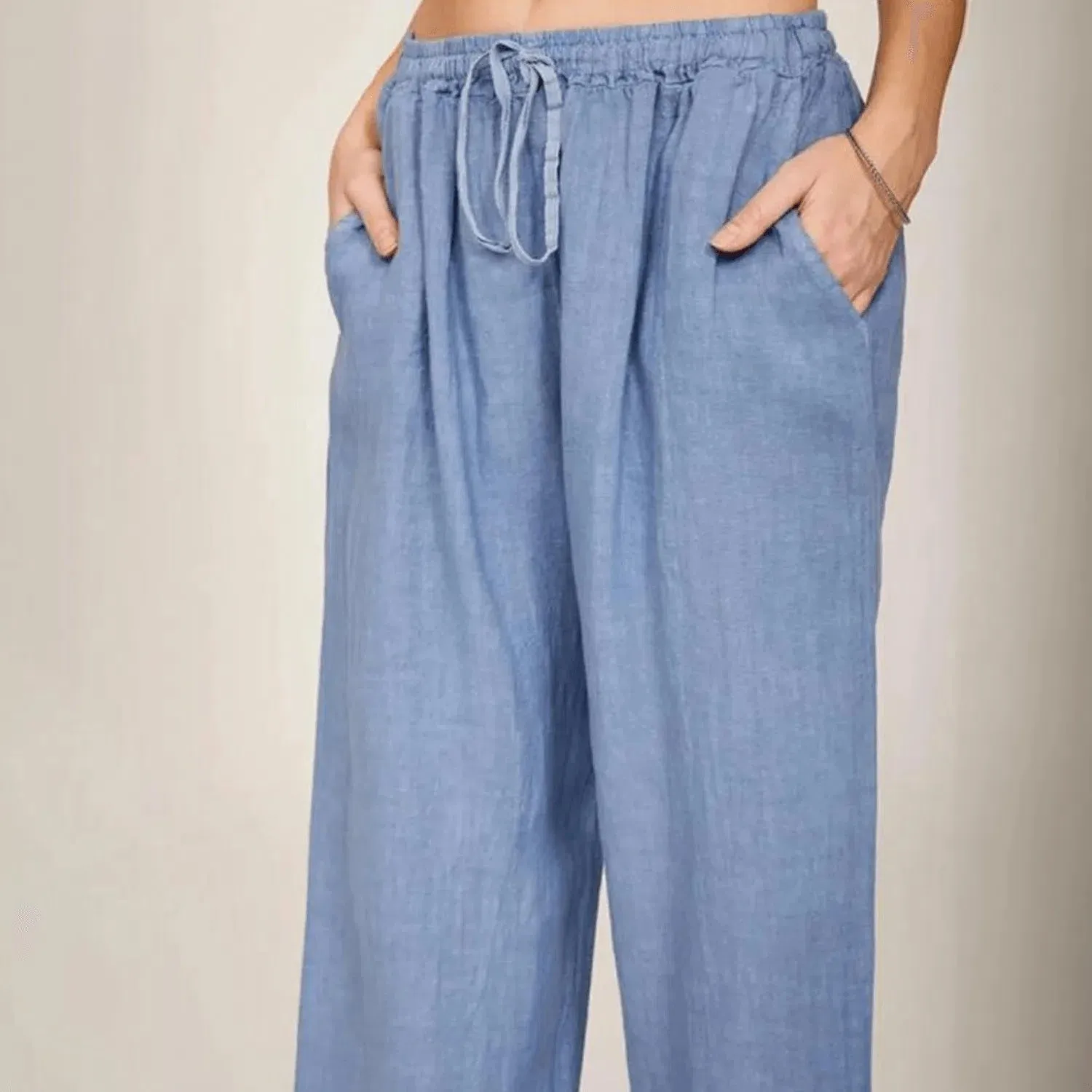 Camora – Loose fit – Linen trousers