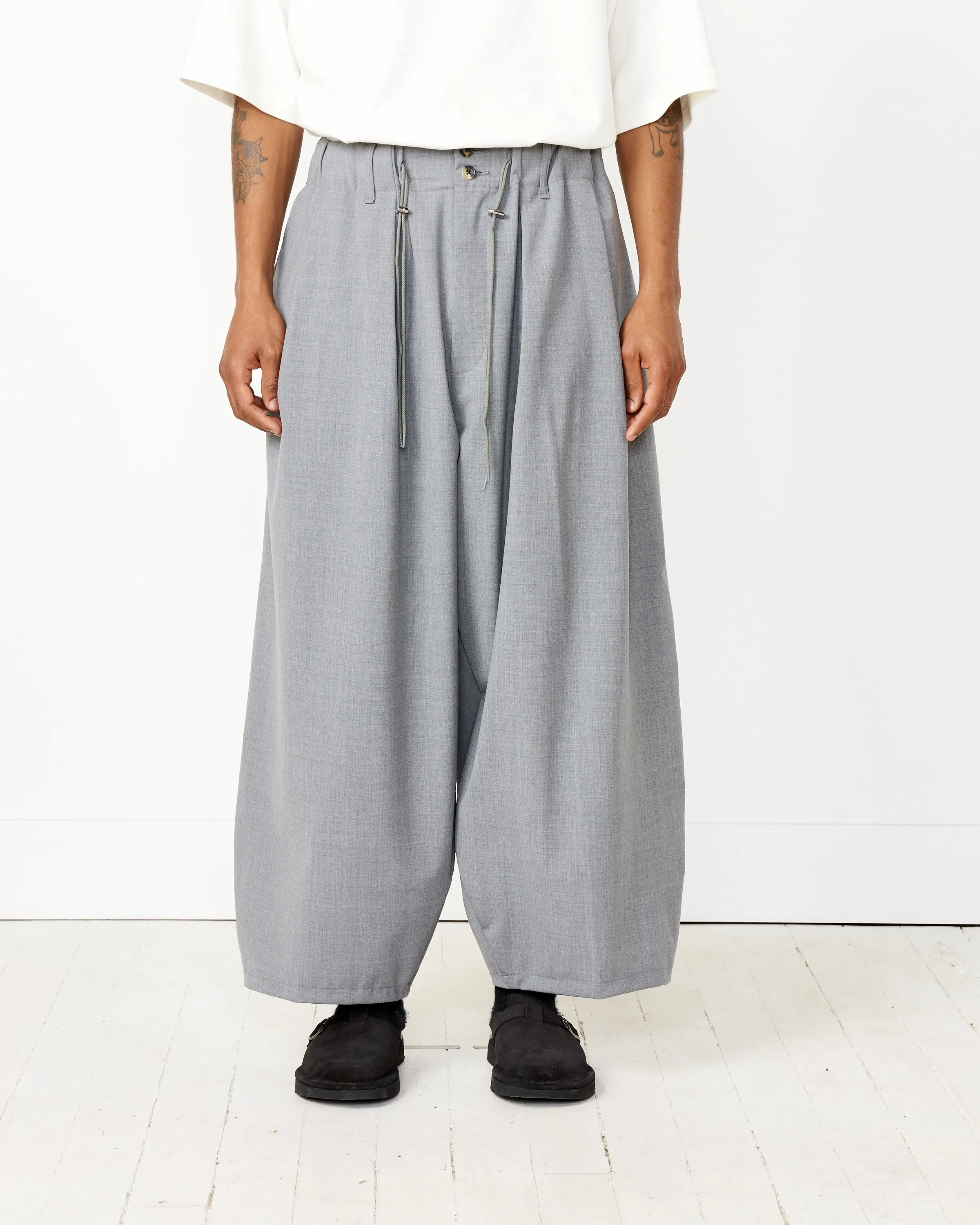 Circular Long Pants in Gray