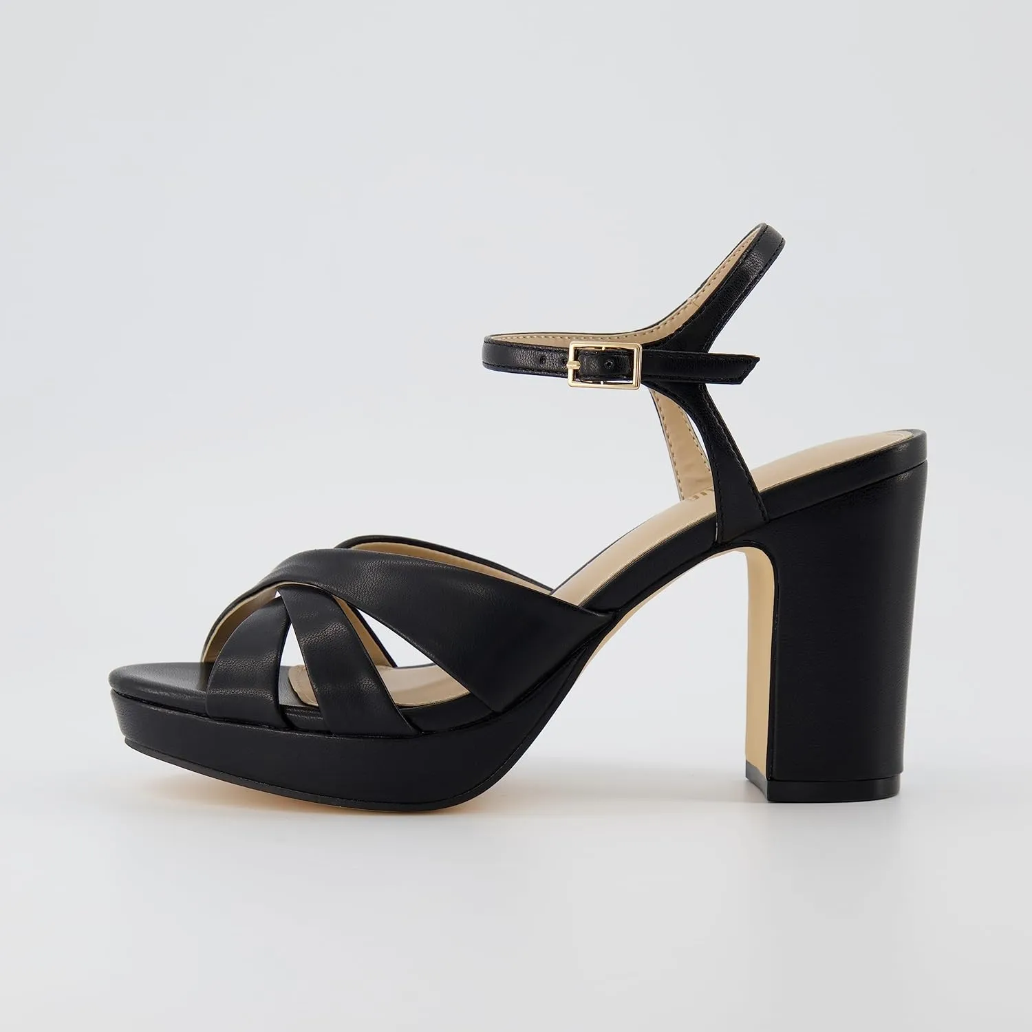CUSHIONAIRE Women's Mood Platform Dress Sandal  Memory Foam and Wide Widths Available