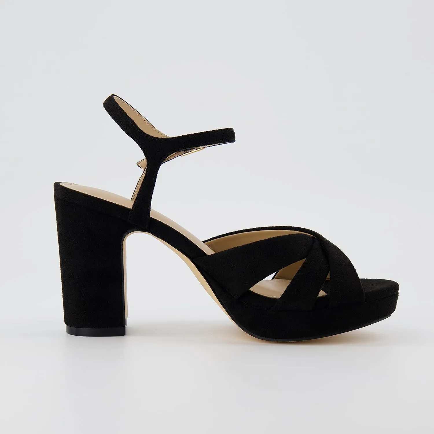 CUSHIONAIRE Women's Mood Platform Dress Sandal  Memory Foam and Wide Widths Available