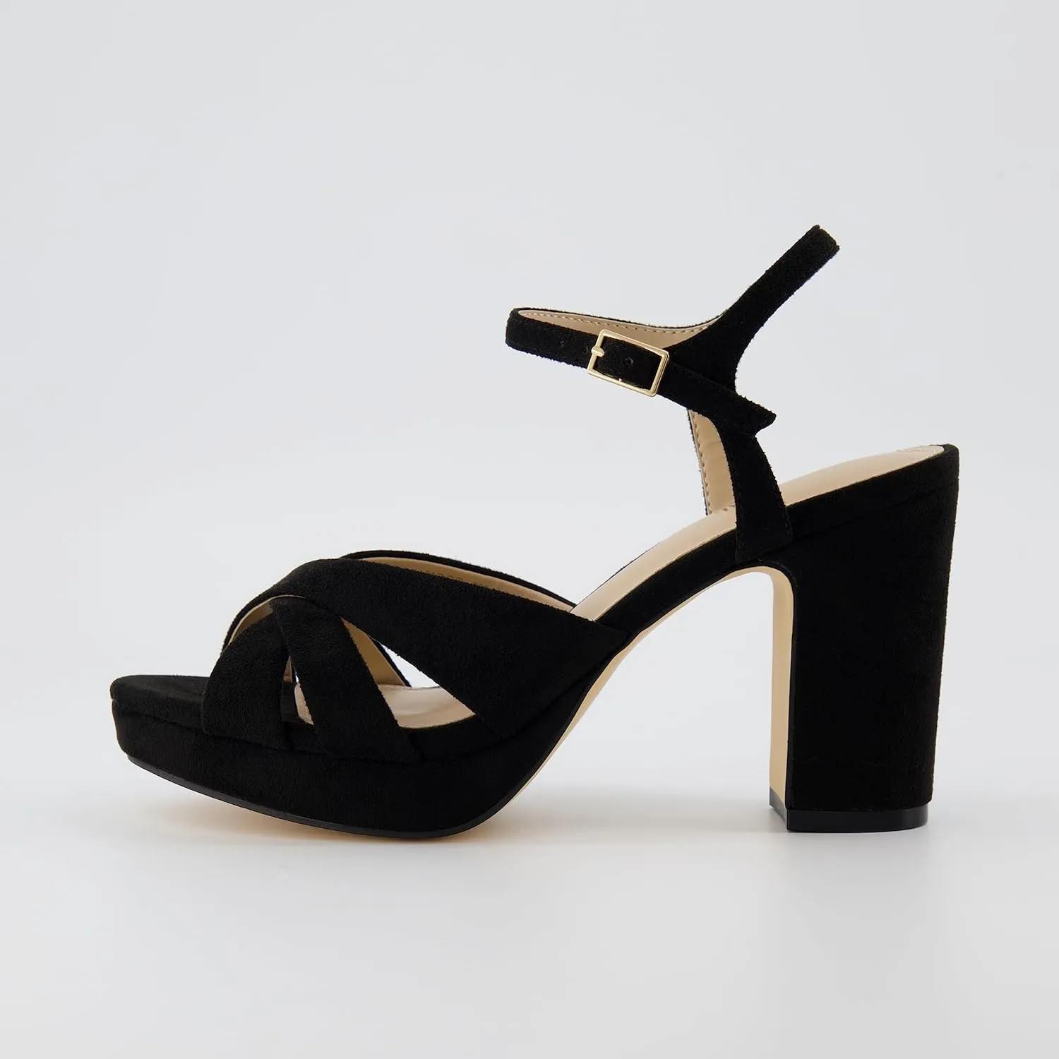 CUSHIONAIRE Women's Mood Platform Dress Sandal  Memory Foam and Wide Widths Available