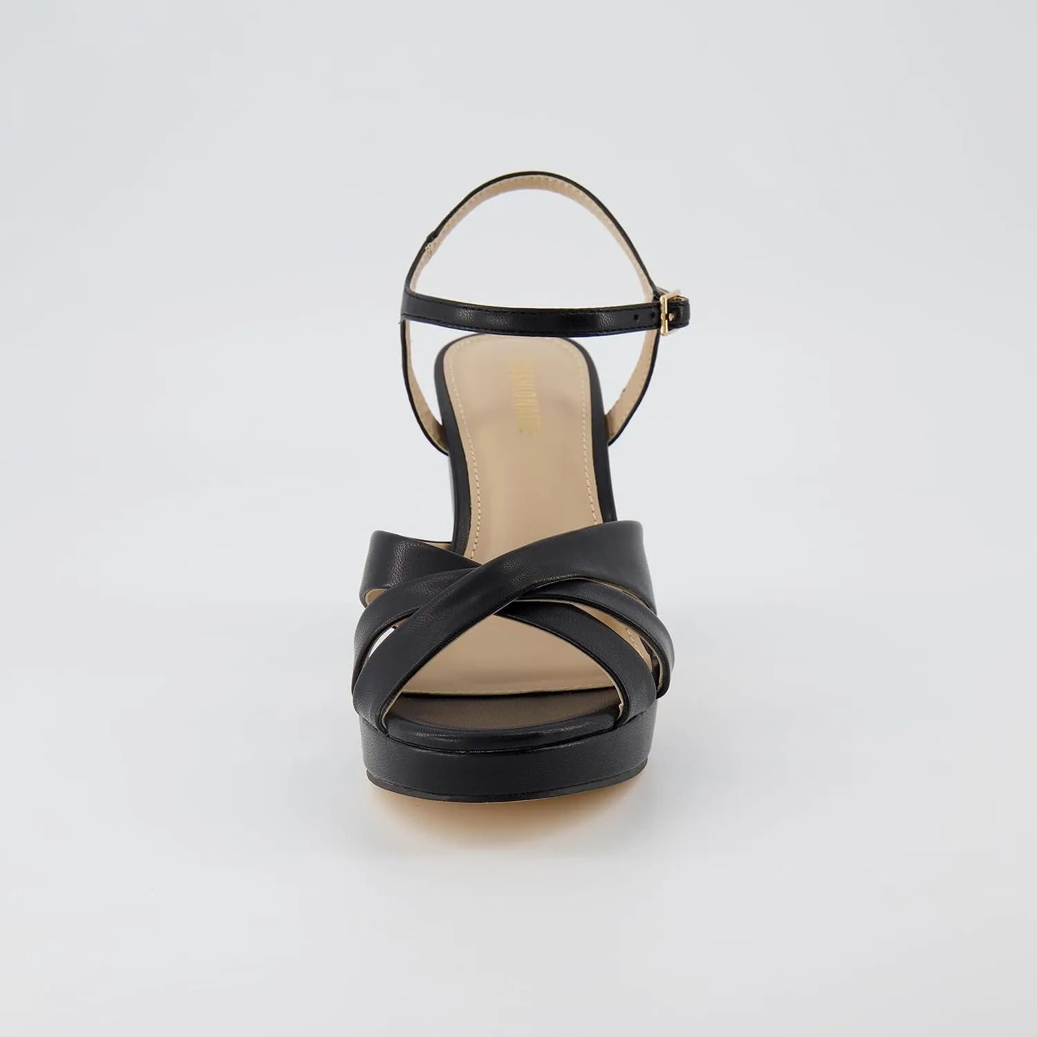 CUSHIONAIRE Women's Mood Platform Dress Sandal  Memory Foam and Wide Widths Available