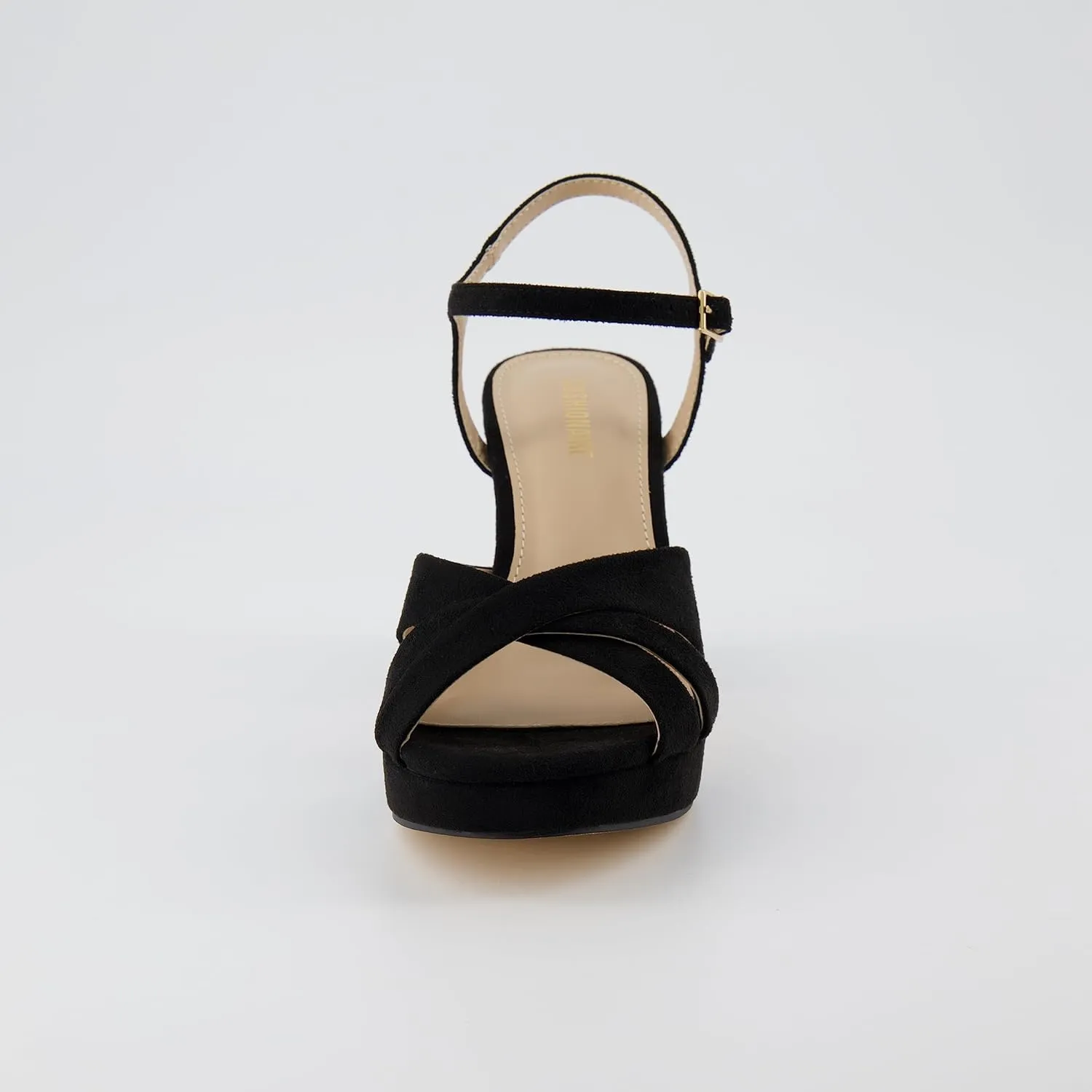 CUSHIONAIRE Women's Mood Platform Dress Sandal  Memory Foam and Wide Widths Available