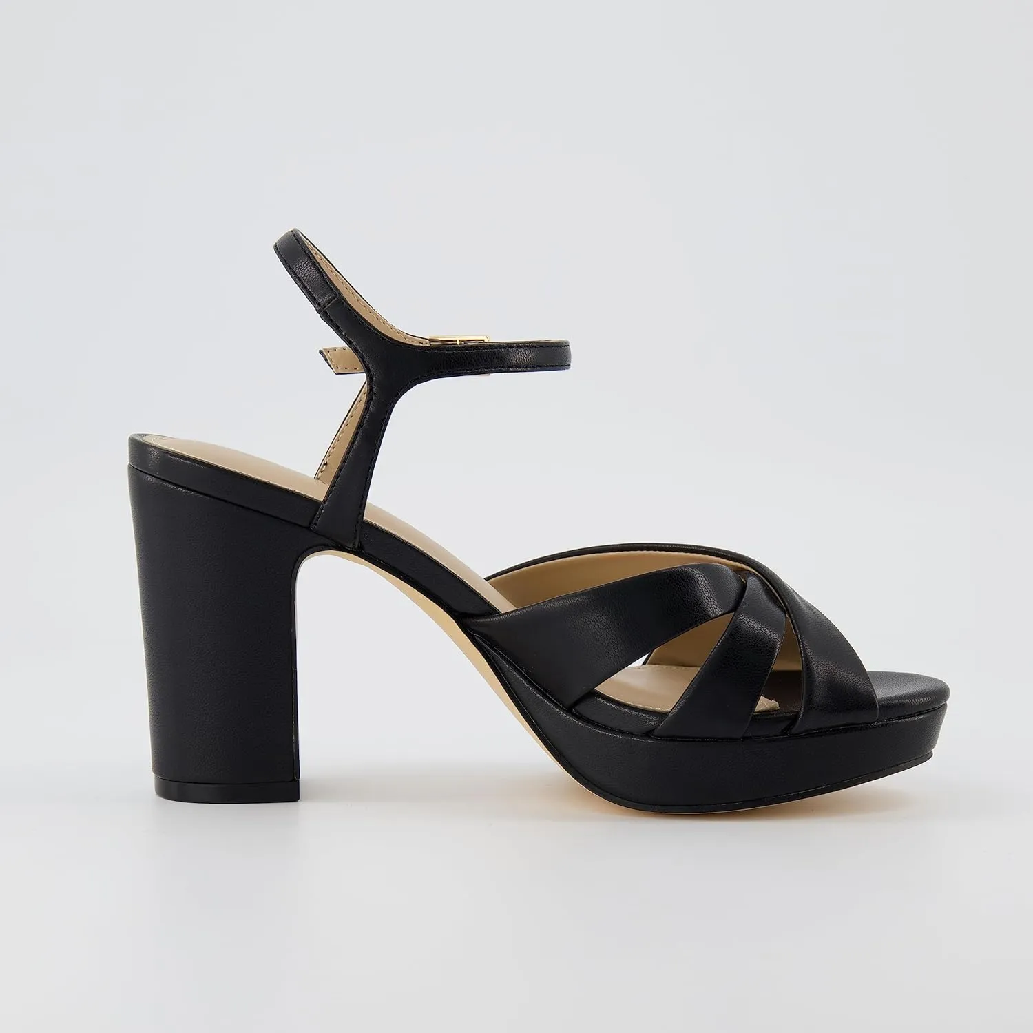 CUSHIONAIRE Women's Mood Platform Dress Sandal  Memory Foam and Wide Widths Available