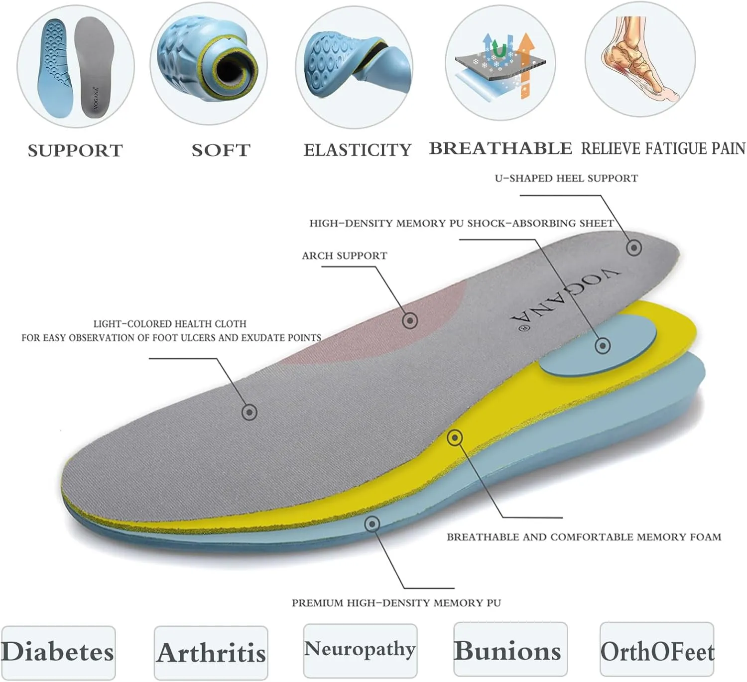 Diabetic Sneakers for Men Adjustable Widch Orthopedic for Swollen Feet | Foot Pain Relief