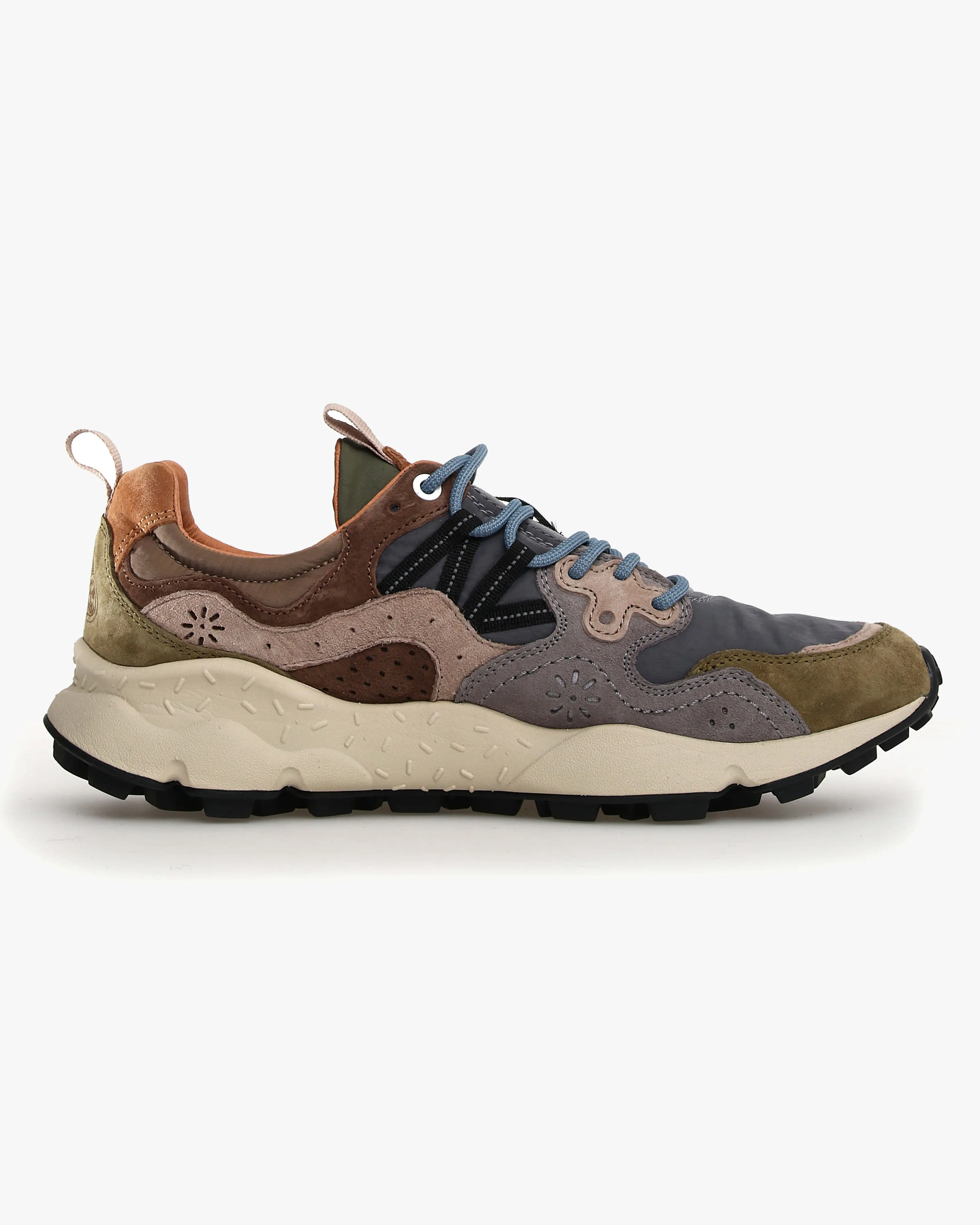 Flower Mountain Yamano 3 Suede & Nylon - Militaire / Grey / Light Brown