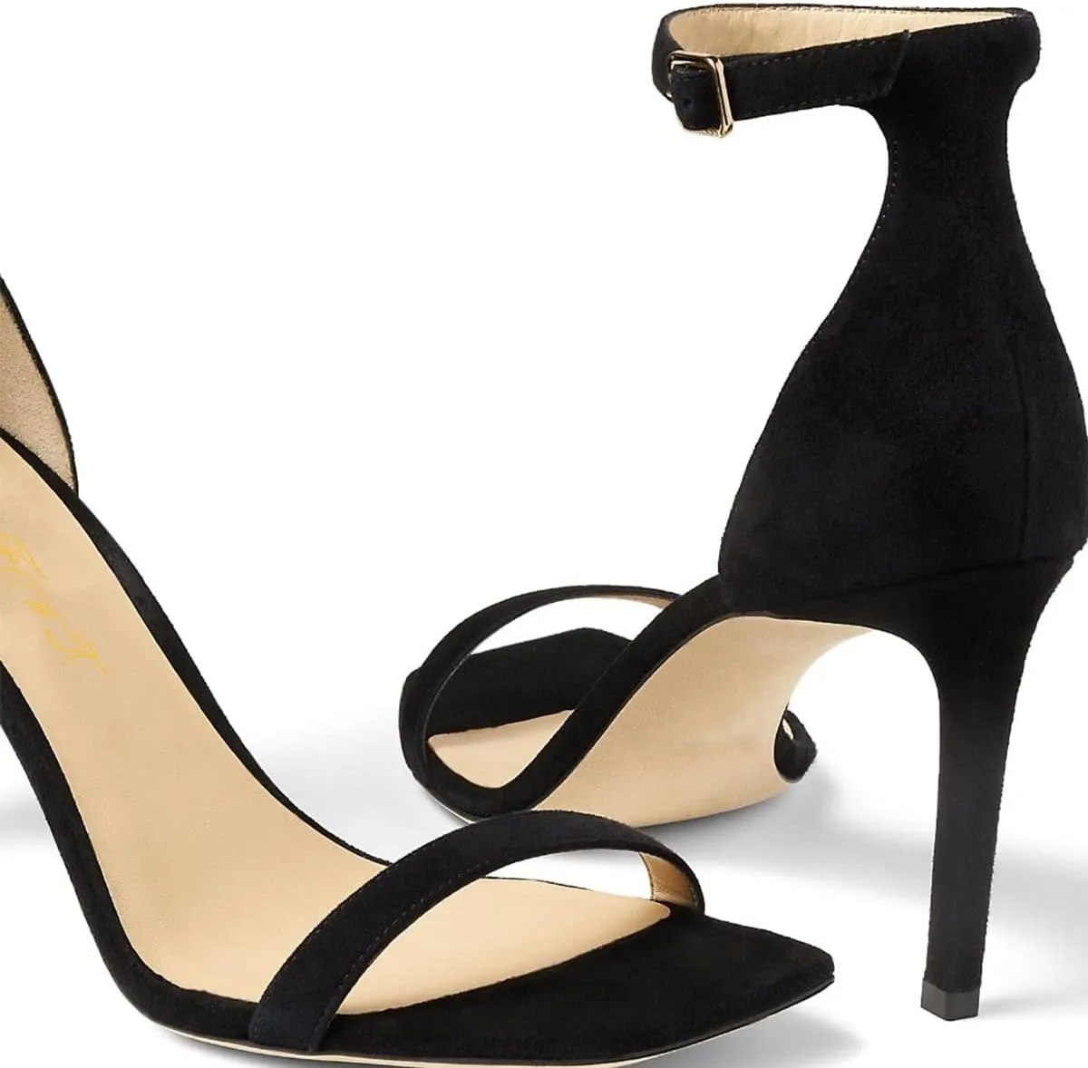 FOWT Women Glitter Ankle Strap Heeled Sandals Classic Square Open Toe Stiletto High Heels Buckle Party Wedding Bridal Summer Dress Shoes Size 4-15 US