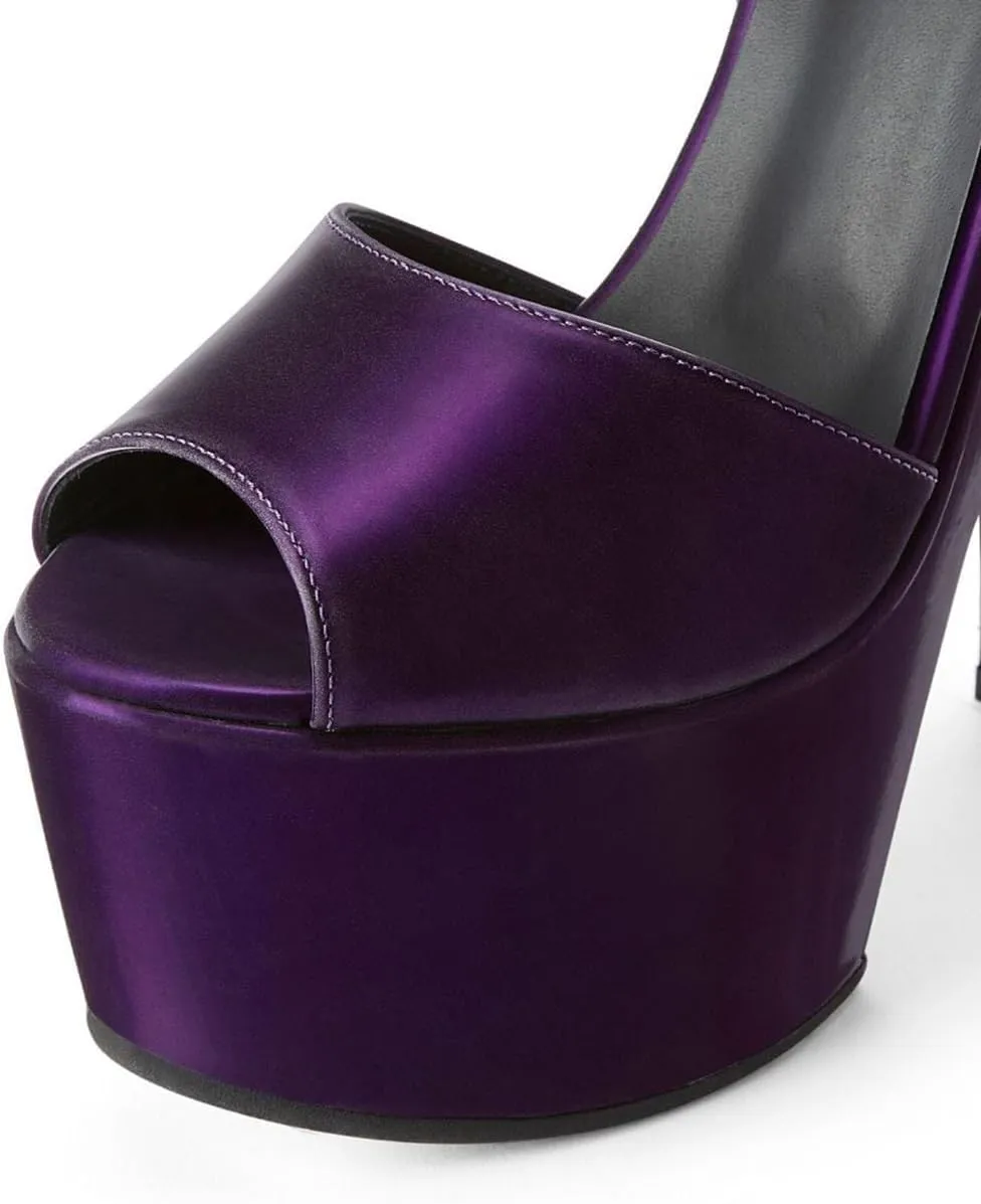 FSJ Women Super High Block Chunky Platform Heel Peep Toe Ankle Strap Sandals Sexy Slingback Buckle Prom Pump Shoes Size 4-16 US