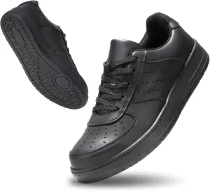 Furuian High Top Steel Toe Shoes for Men Comfortable Safety Shoes Lace Up Work Shoes