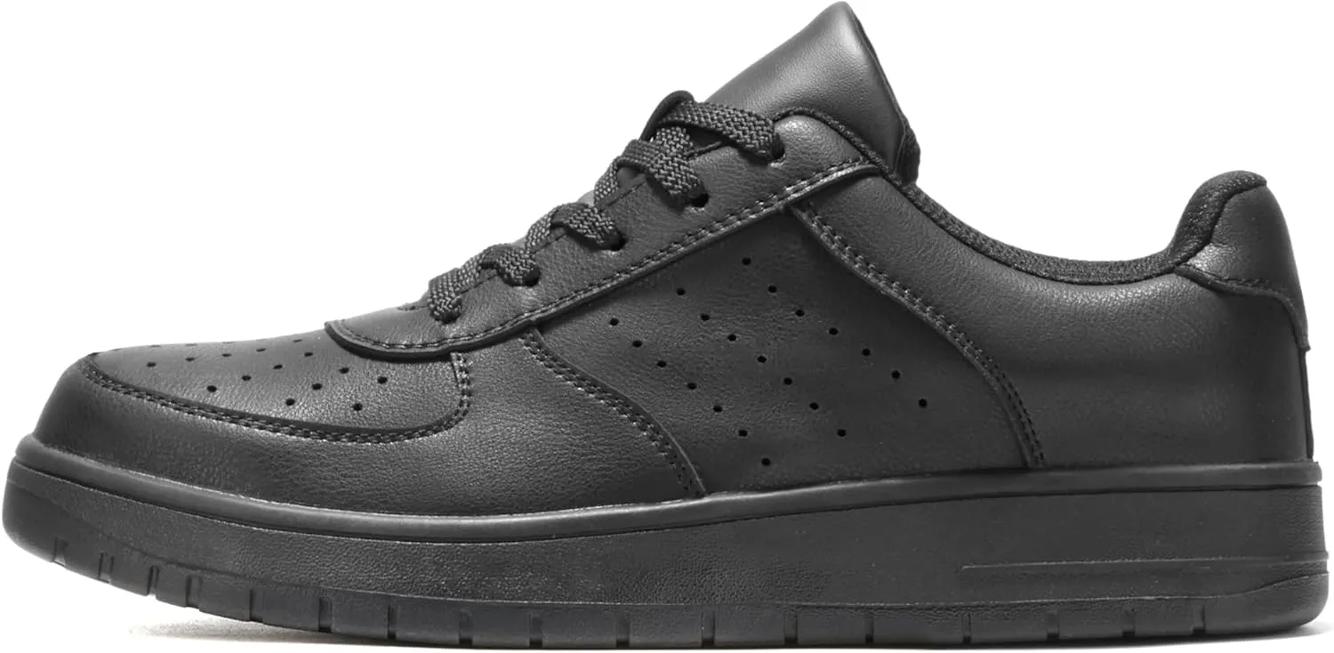 Furuian High Top Steel Toe Shoes for Men Comfortable Safety Shoes Lace Up Work Shoes