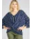 Gauzy front knot top