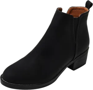 Gibobby Boots for Women Low Heel Arch Support Boots Comfortable Casual Short Ankle Booties Everyday Boots 52