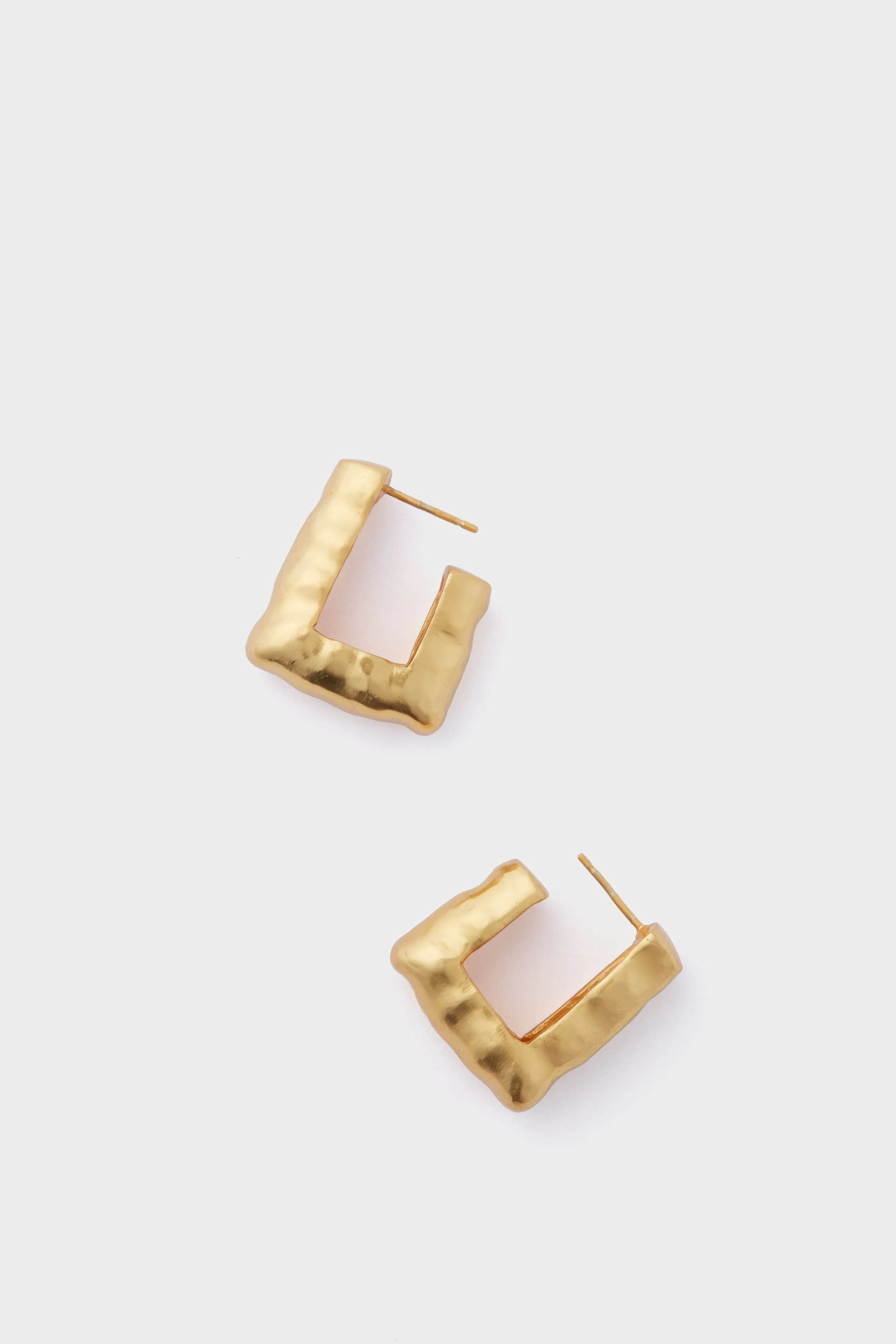 Gold Dim Hoops