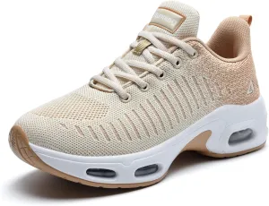GOOBON Wide Toe Box Running Shoes Women Air Walking Sneakers Wide Width Tennis Athletic Shoes