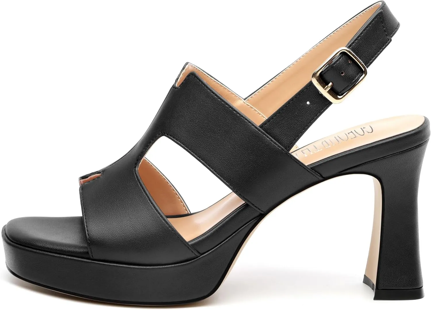 Heels for Women Block Chunky Platform Heeled Sandals Square Open Toe Ankle Strap Heels Wedding Party Prom Fashion Dress Womens Sandals