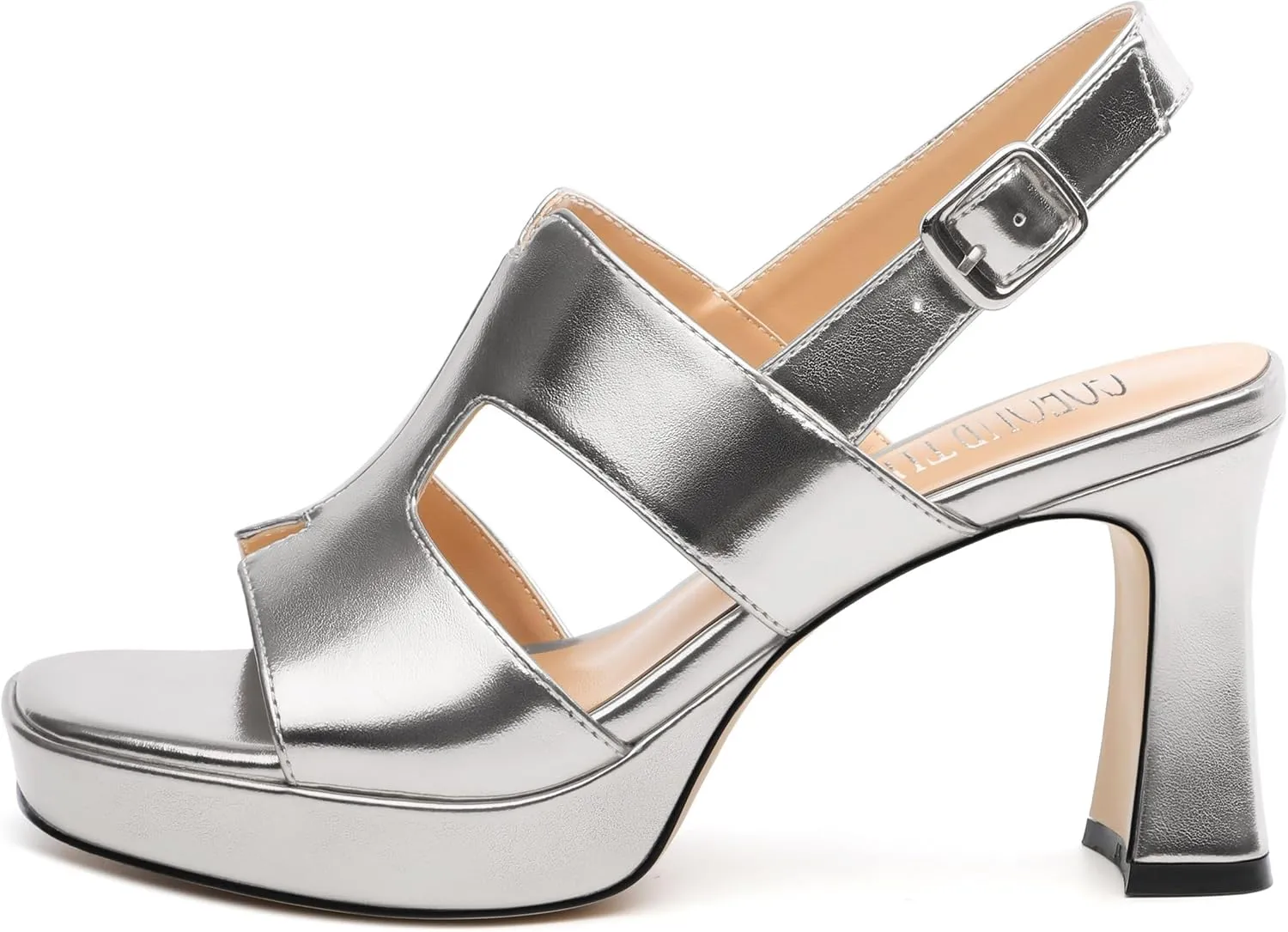 Heels for Women Block Chunky Platform Heeled Sandals Square Open Toe Ankle Strap Heels Wedding Party Prom Fashion Dress Womens Sandals