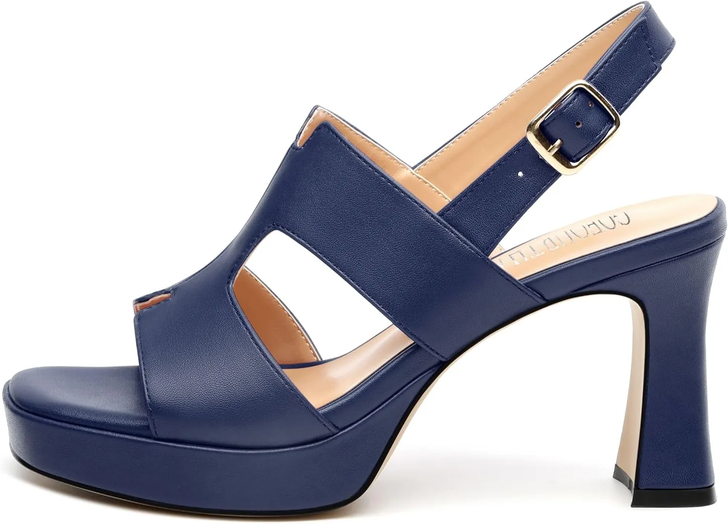 Heels for Women Block Chunky Platform Heeled Sandals Square Open Toe Ankle Strap Heels Wedding Party Prom Fashion Dress Womens Sandals