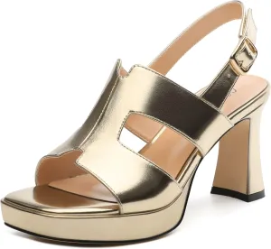 Heels for Women Block Chunky Platform Heeled Sandals Square Open Toe Ankle Strap Heels Wedding Party Prom Fashion Dress Womens Sandals