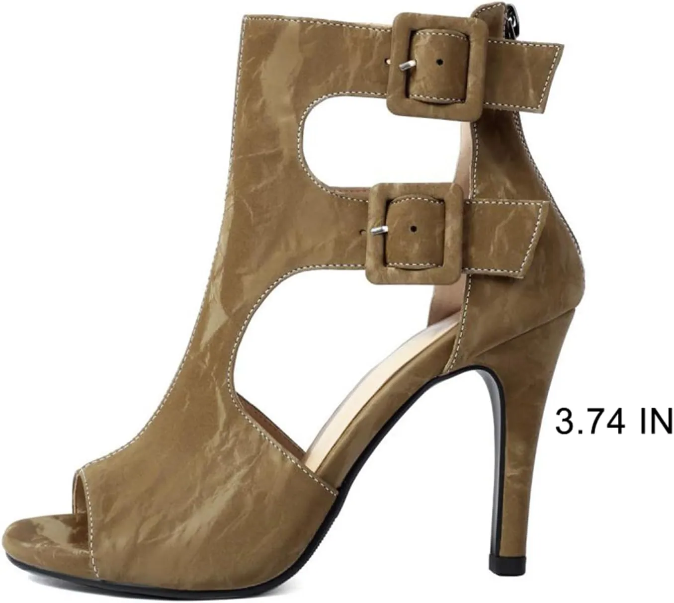 Heels for Women Peep Toe Booties Dressy Sandals Block heel Gliadiator Shoes