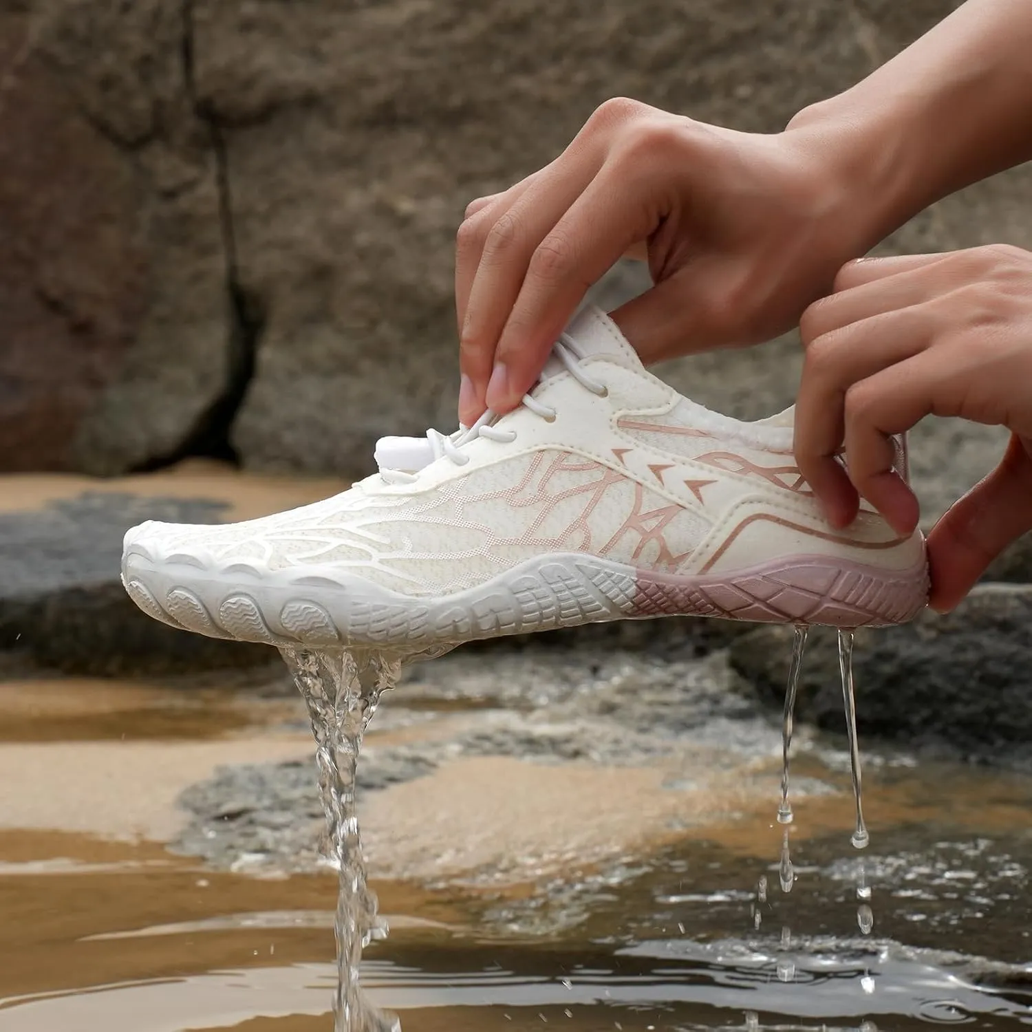 Hike Barefoot Footwear Womens Mens,Non-Slip Outdoor Unisex Lightweight Pro Barefoot Shoes Outdoor Healthy Wide Toe Box Shoes Hiking Breathable Quick Dry Trail Running Shoe