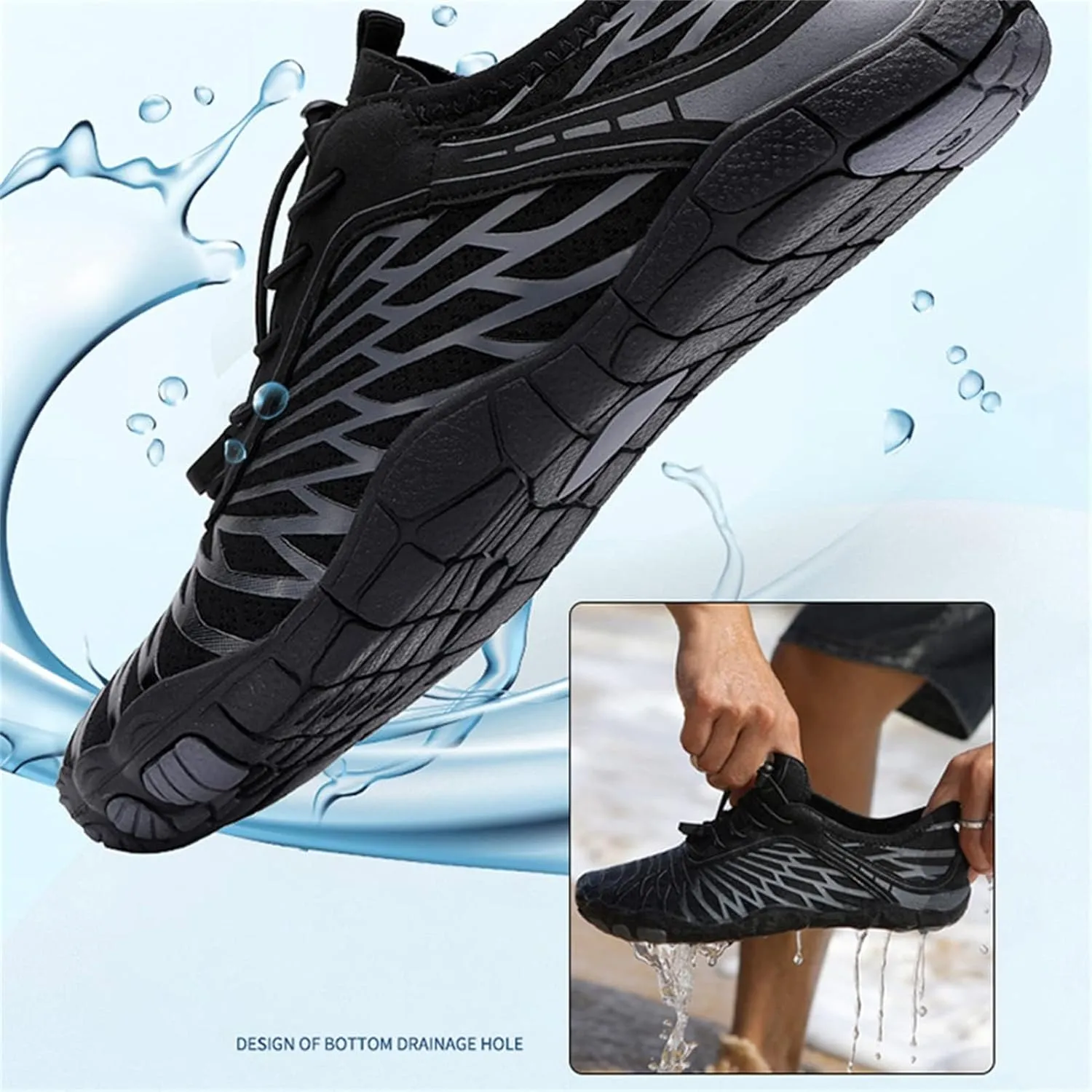 Hike Barefoot Footwear Womens Mens,Non-Slip Outdoor Unisex Lightweight Pro Barefoot Shoes Outdoor Healthy Wide Toe Box Shoes Hiking Breathable Quick Dry Trail Running Shoe