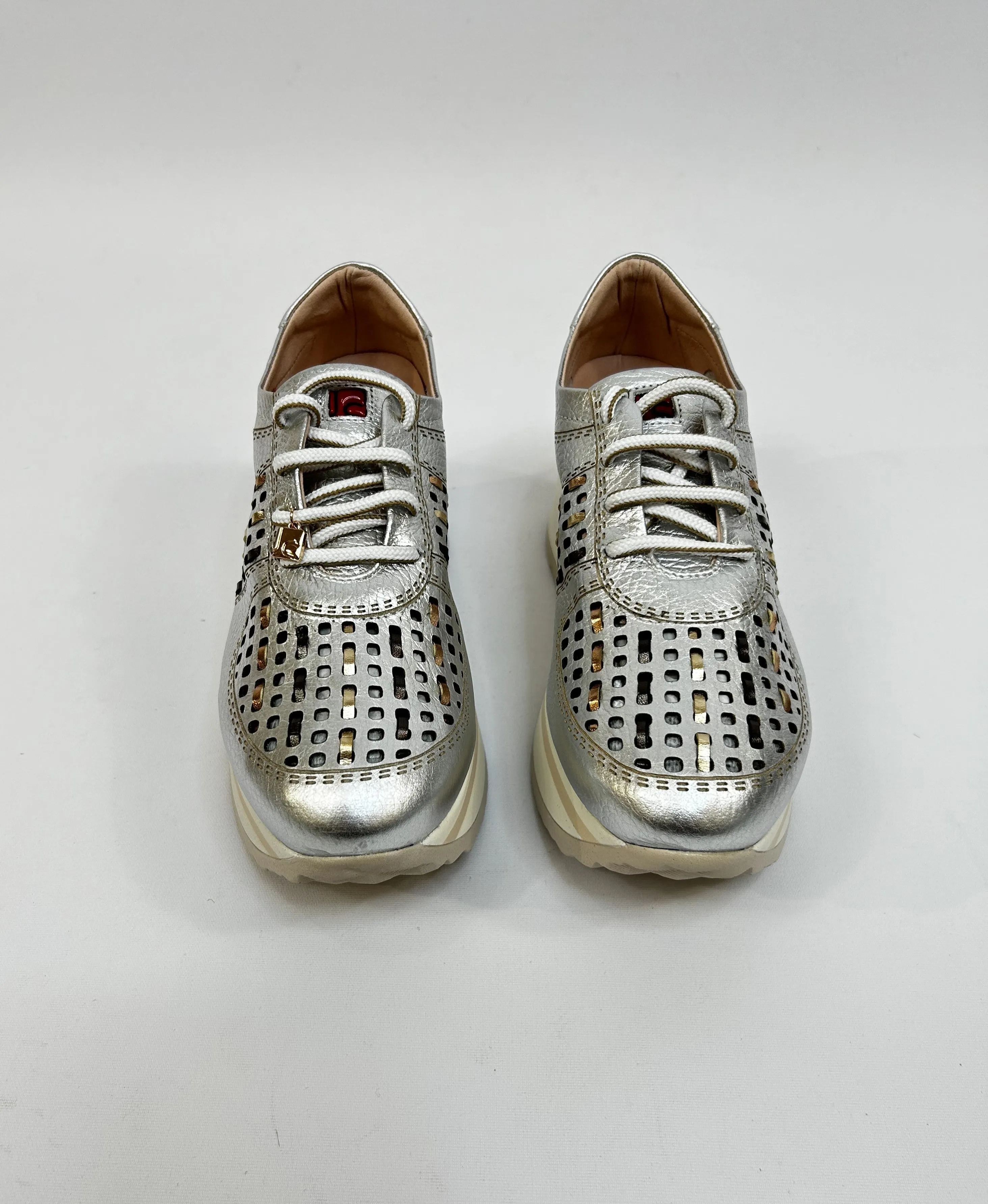 JOSE SENZE Silver Wedge Trainer