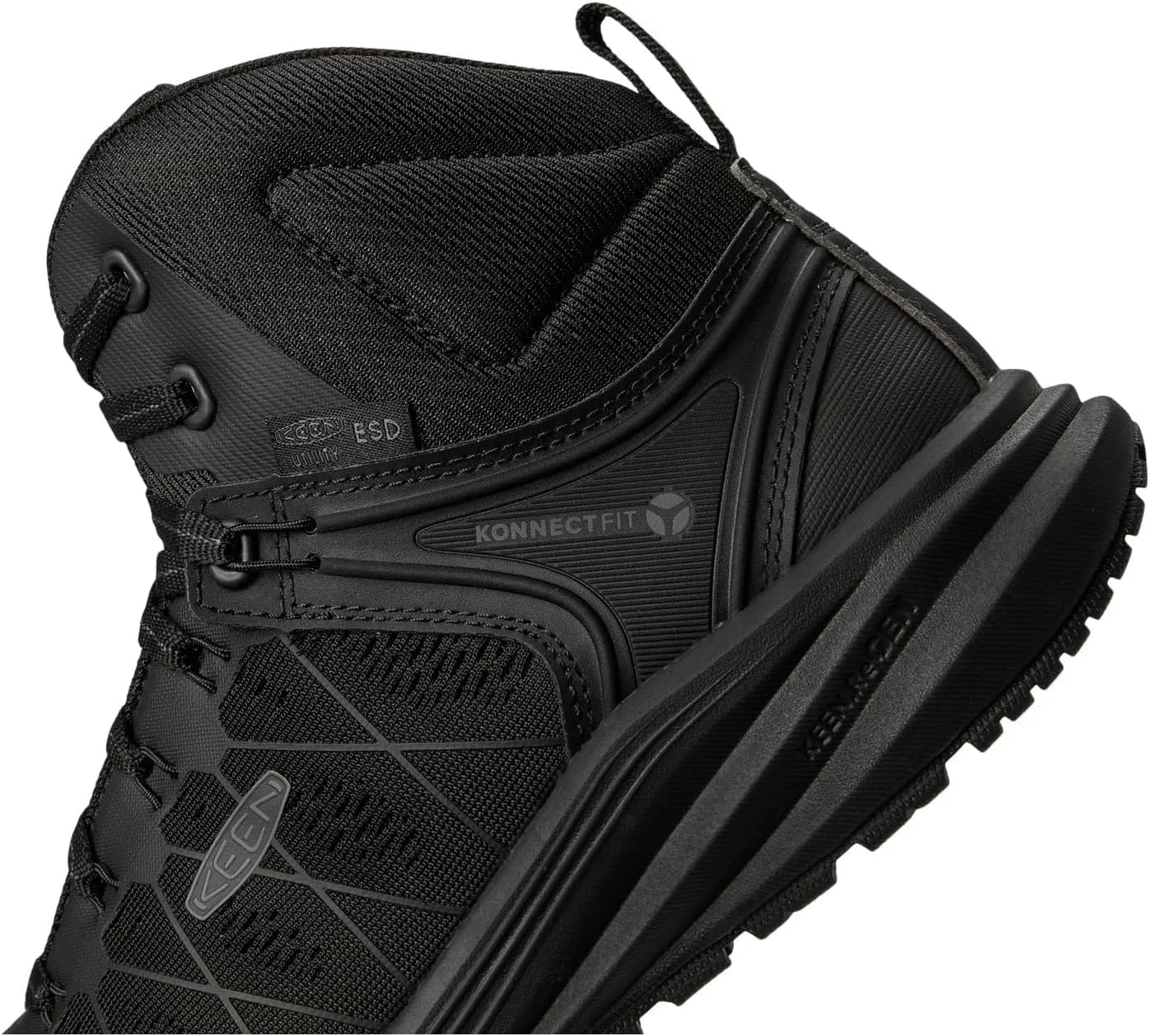 KEEN Utility Men's Vista Energy Mid Height Composite Toe ESD Industrial Work Sneakers
