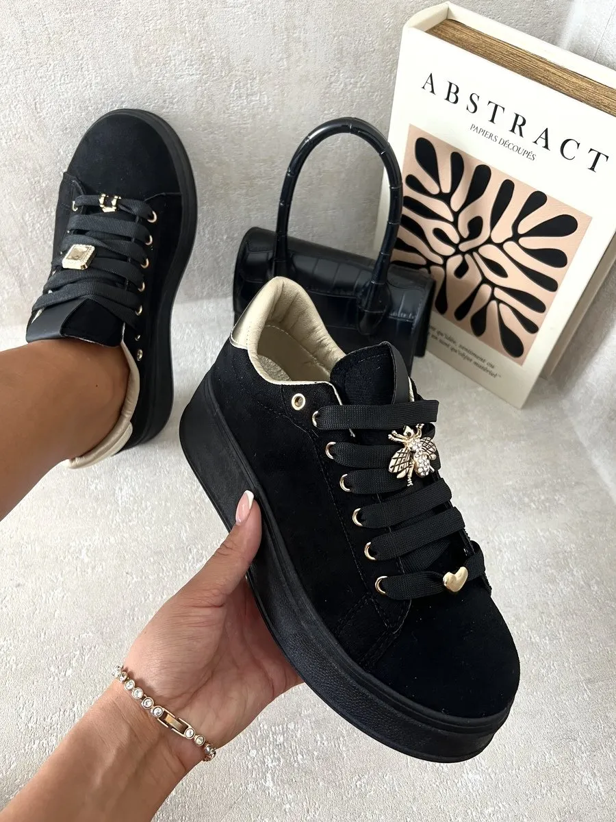 Lace Up Platform Trainers