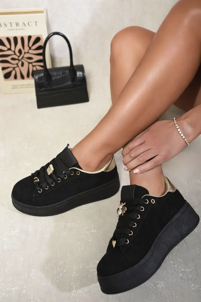 Lace Up Platform Trainers