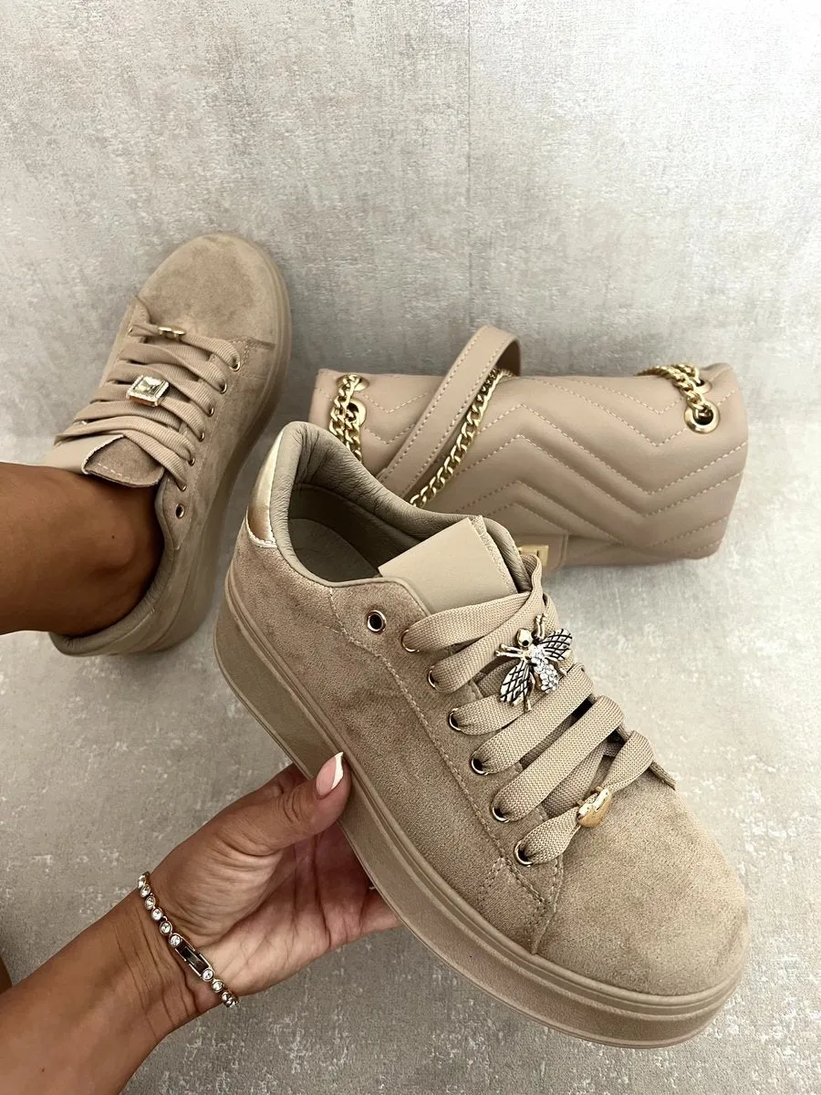 Lace Up Platform Trainers