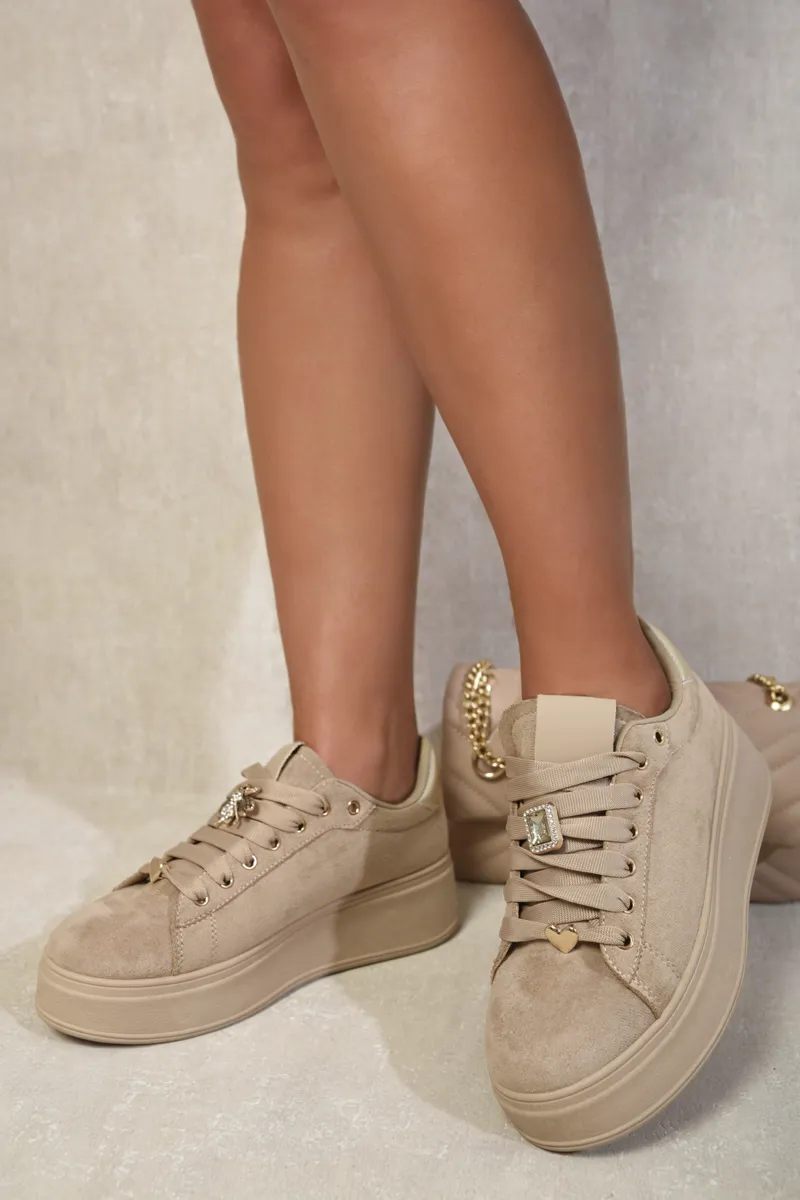 Lace Up Platform Trainers