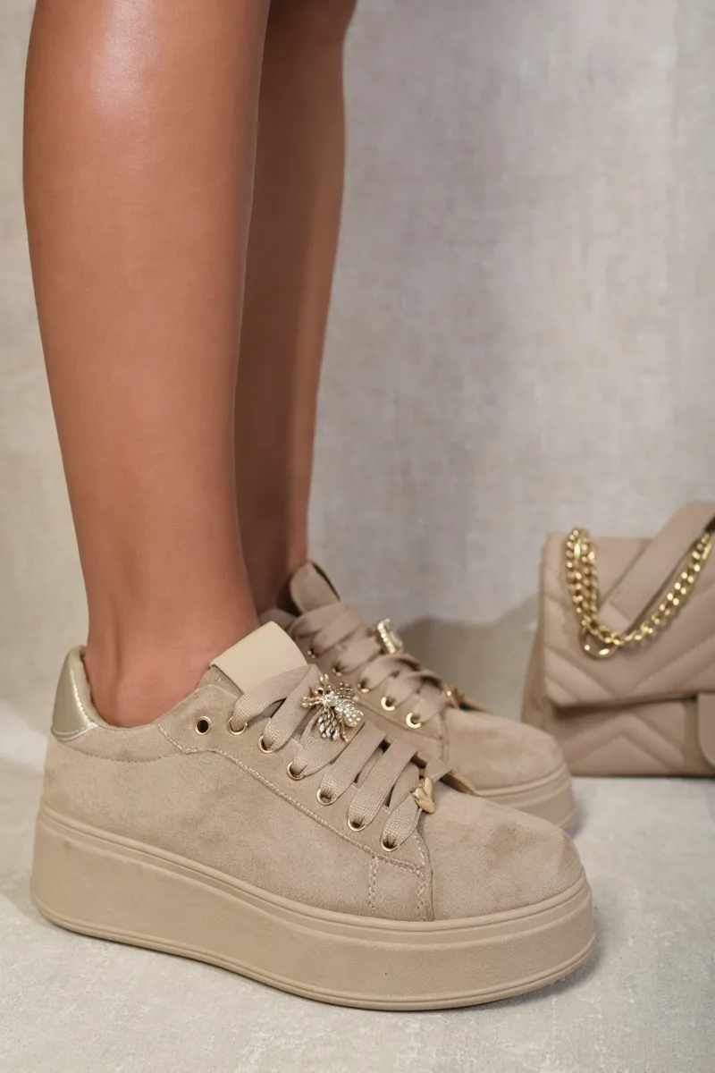 Lace Up Platform Trainers