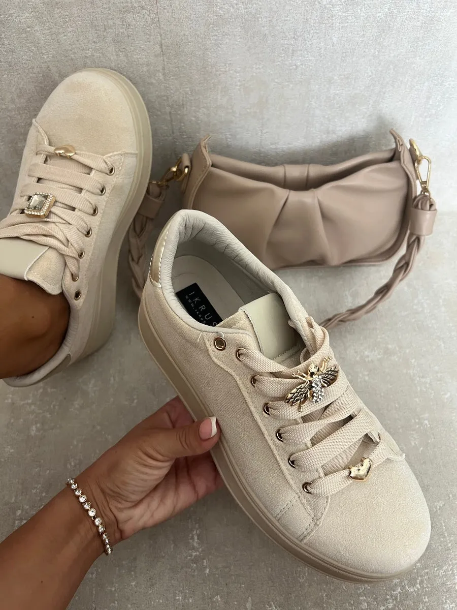 Lace Up Platform Trainers