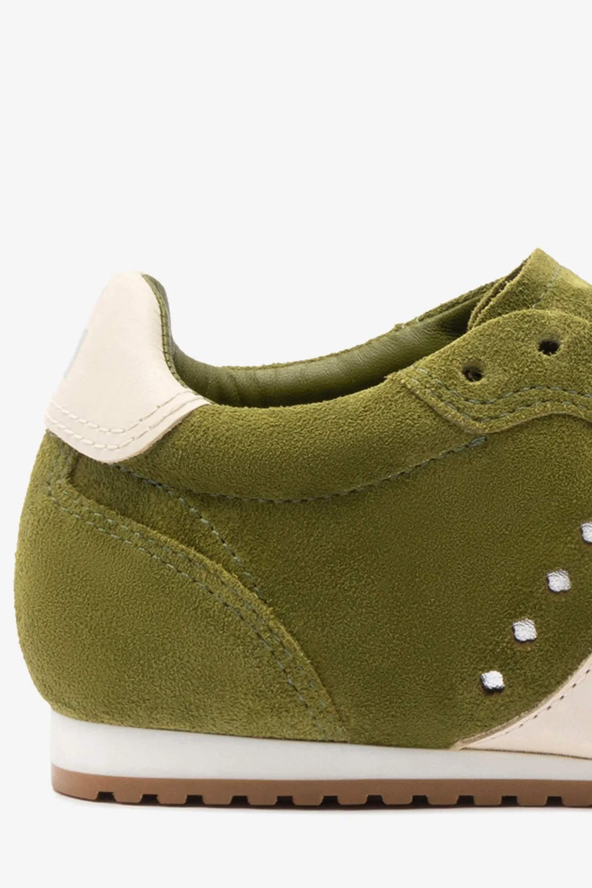 Larroude Stella Sneaker Trainer in Seaweed