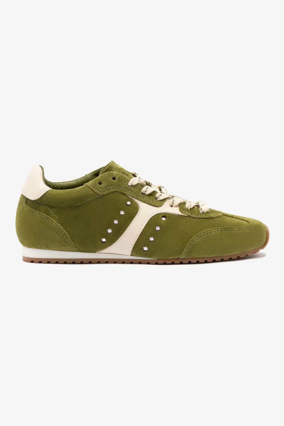 Larroude Stella Sneaker Trainer in Seaweed
