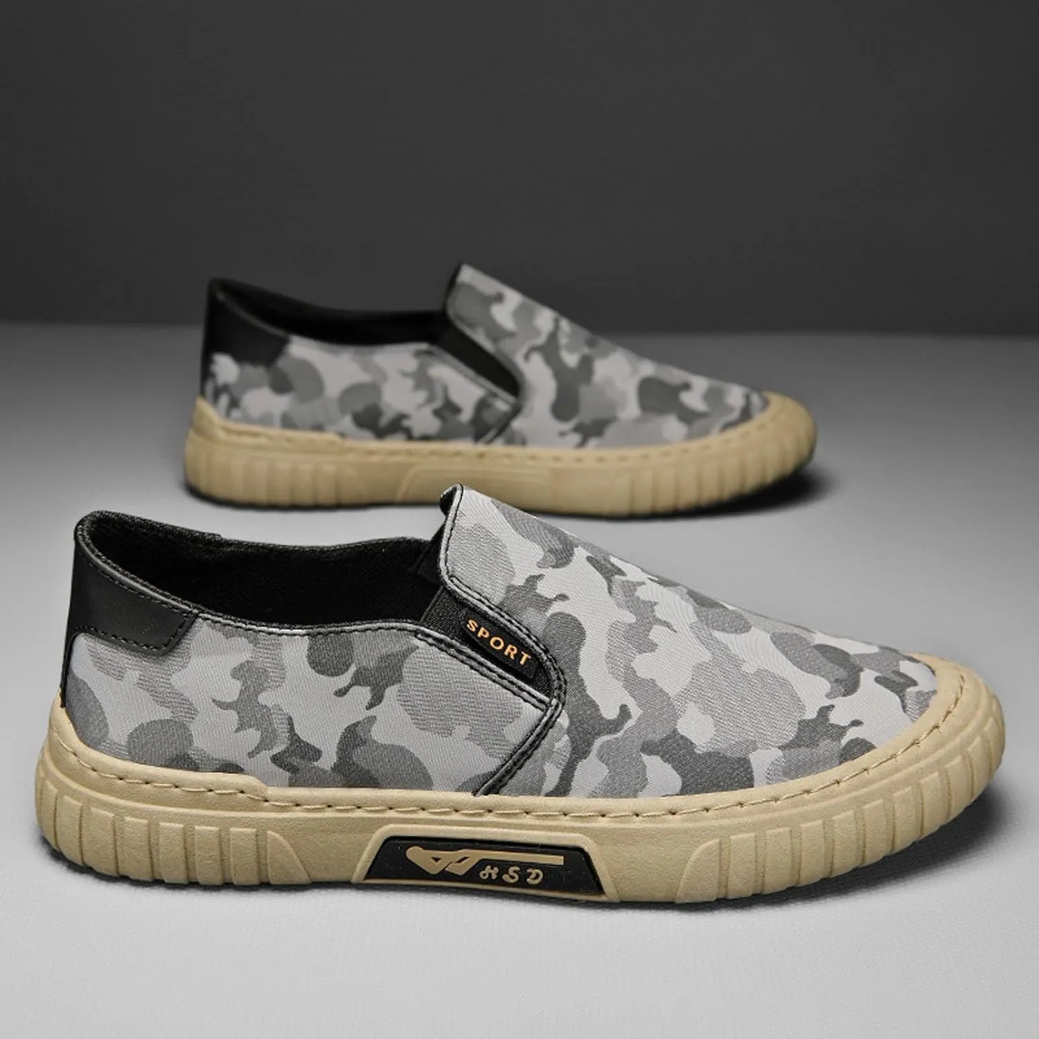 Men's Fashion Trend Sports Low Top Set Foot One Foot Stirrup Flat Bottom Casual Shoes Men Loafer Shoes for Men Formal