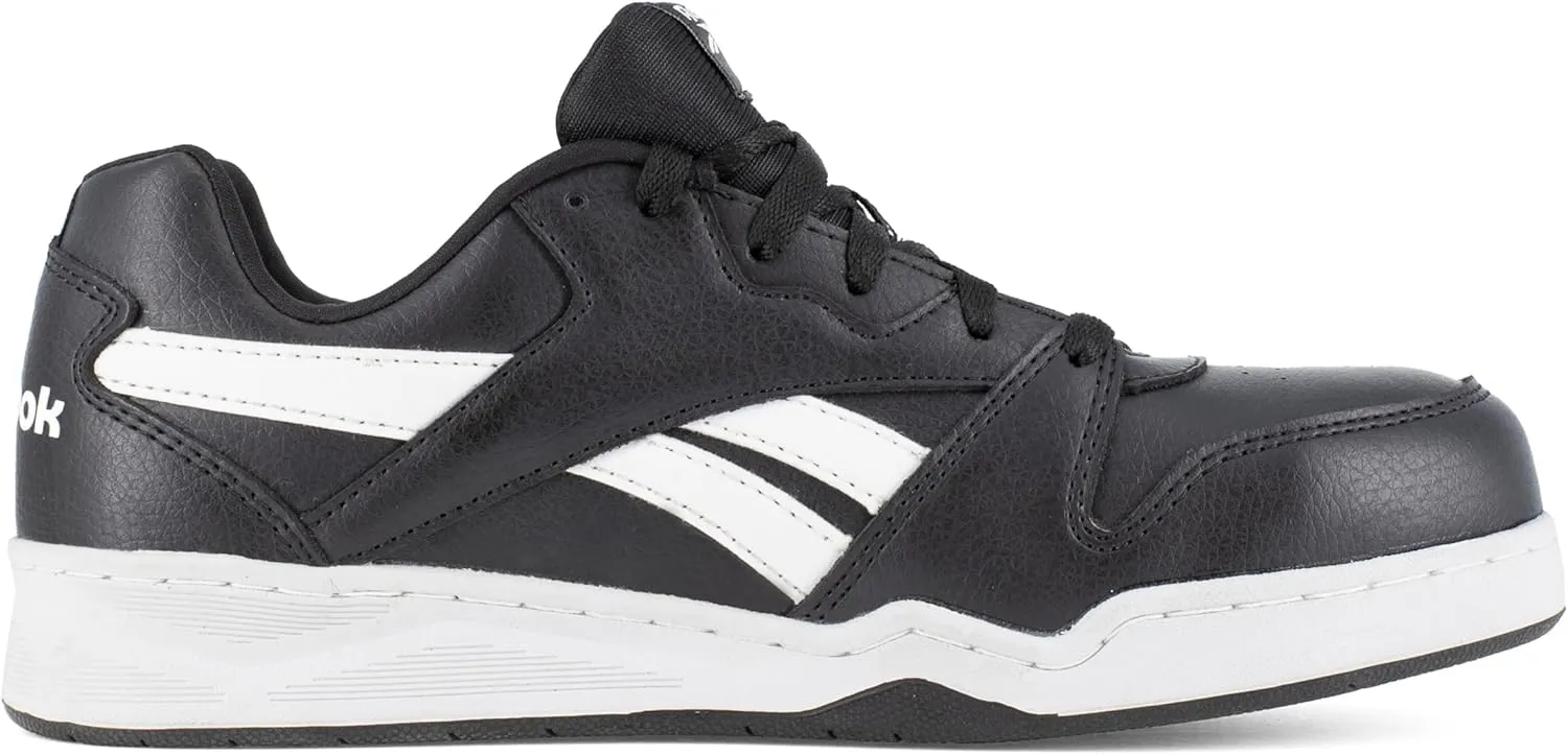 Men's Rb4161 Bb4500 Safety Composite Toe Low Cut Work Sneaker White and Grey