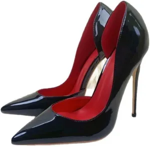 MOJARI Sexy Fashion Pointy Toe Court Shoes Closed Toe High Heels Heeled Sandals Wedding Bridal Party Prom Dress Shoes