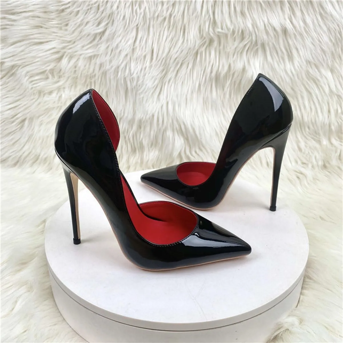 MOJARI Sexy Fashion Pointy Toe Court Shoes Closed Toe High Heels Heeled Sandals Wedding Bridal Party Prom Dress Shoes