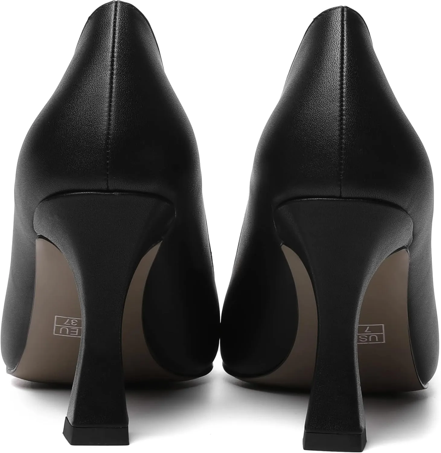 MOVINSTEPS Womens Slip On Pointed Toe Matte Sexy Wedding Spool High Heel Pumps Shoes 3.3 Inch