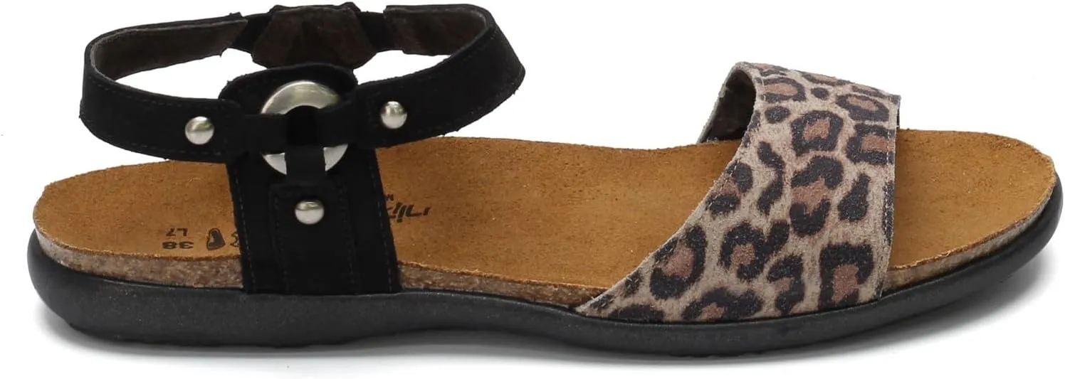 NAOT Footwear Sabrina Womens Sandal with Cork Footbed and Arch Support - Rivets - Comfort and Support  Lightweight and Perfect for Travel  Narrow to Medium Fit