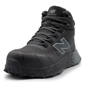 New Balance Fresh Foam Cremorne Composite Toe Safety Shoes for Men - Non Slip, Electrical Hazard - Black/Grey, Mid