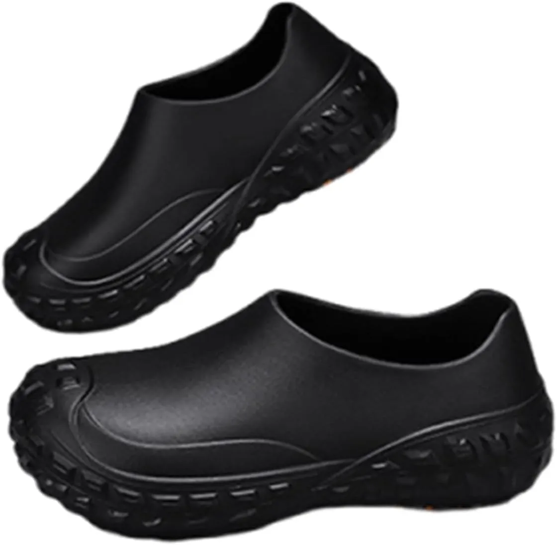Non Slip Work Chef Shoes for Men, Men's Professional EVA Waterproof Oil Resistant Restaurant Kitchen Work Shoes, Casual Cushioned Garden Footwear, for Chef, Nurse, Garden, Cafe